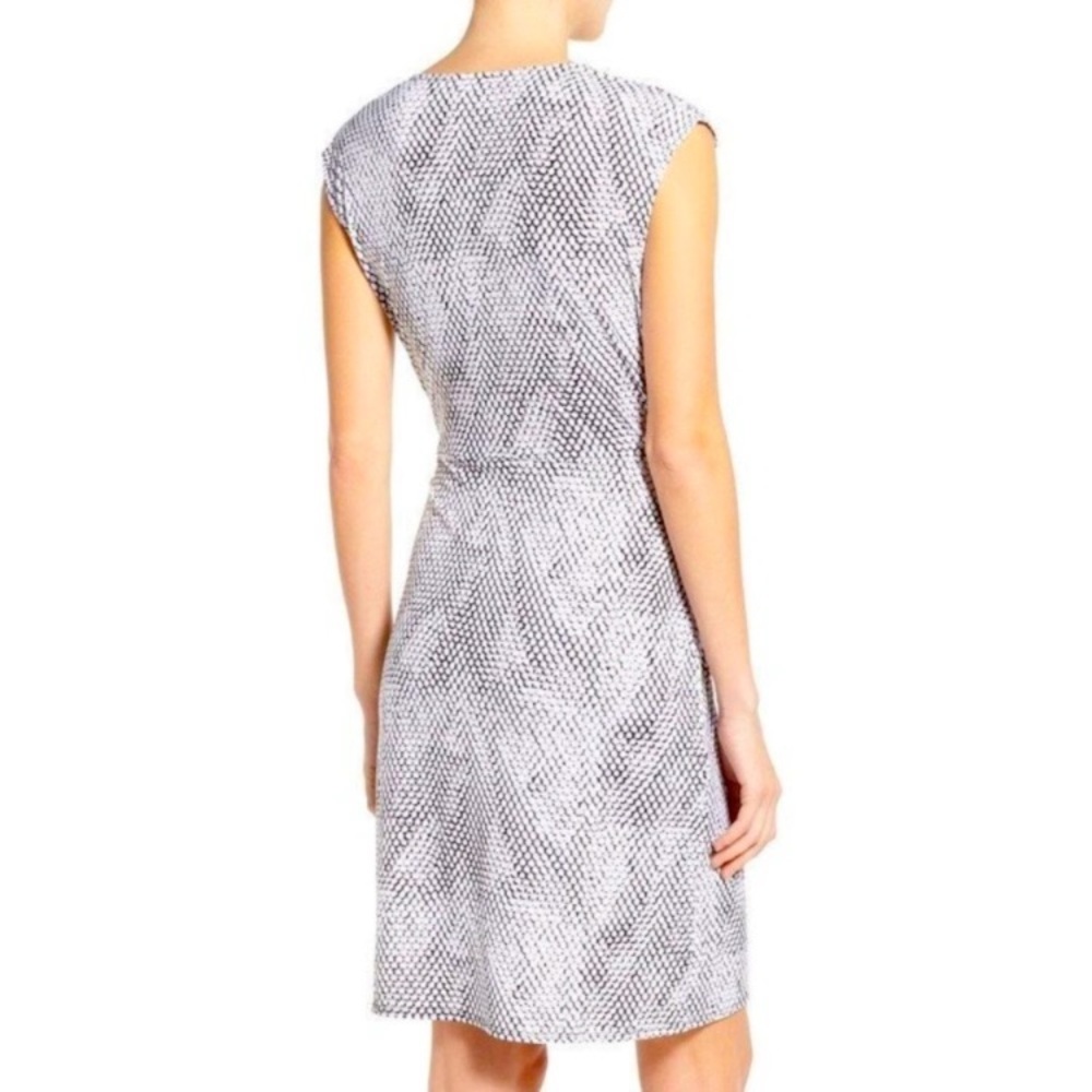 Michael Kors Faux Wrap Side Buckle Dress Medium - Picture 9 of 13